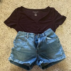 American eagle denim shorts